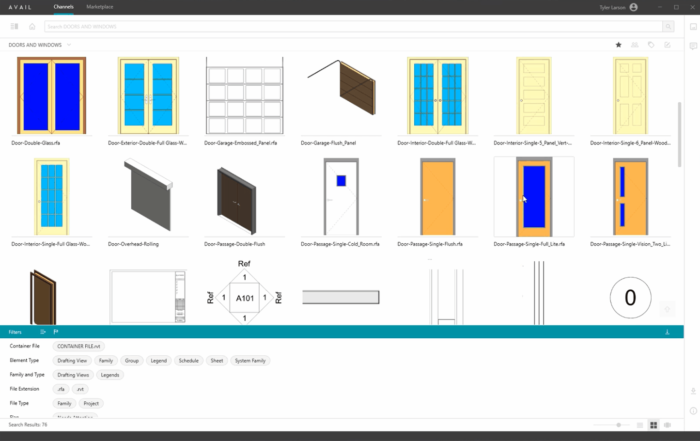 Adding-door-to-Revit-Project-using-AVAIL-Browser-for-Revit