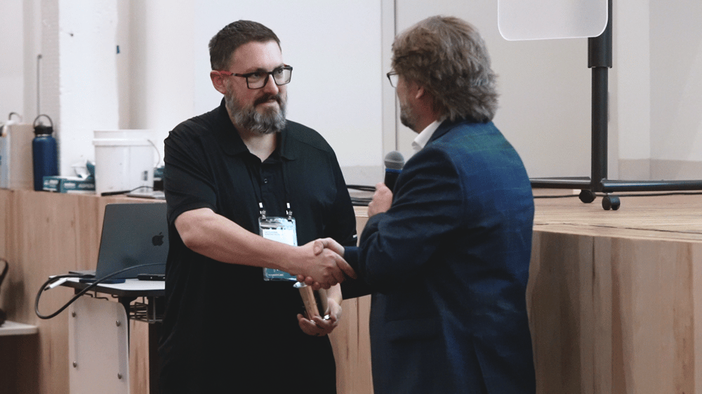 AVAIL Champion of the Year Steve Bennett with AVAIL's Randall Stevens