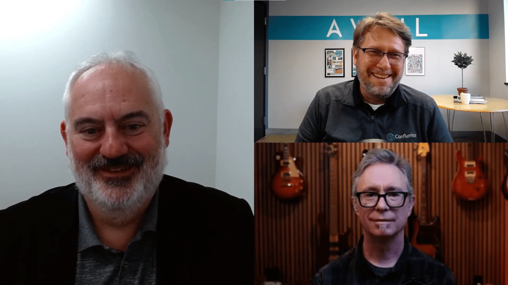 Season 2 Episode 12 of Confluence Podcast with Brent Seales, Randall Stevens, and Evan Troxel
