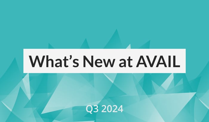 What's New at AVAIL