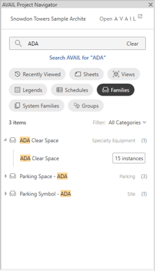 Project Navigator for Revit